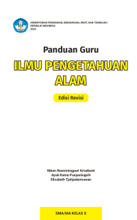 Image of Ilmu Pengetahuan Alam SMA/MA/SMK/MAK Kelas X