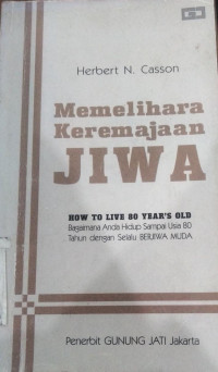 Image of MEMELIHARA KEREMAJAAN JIWA